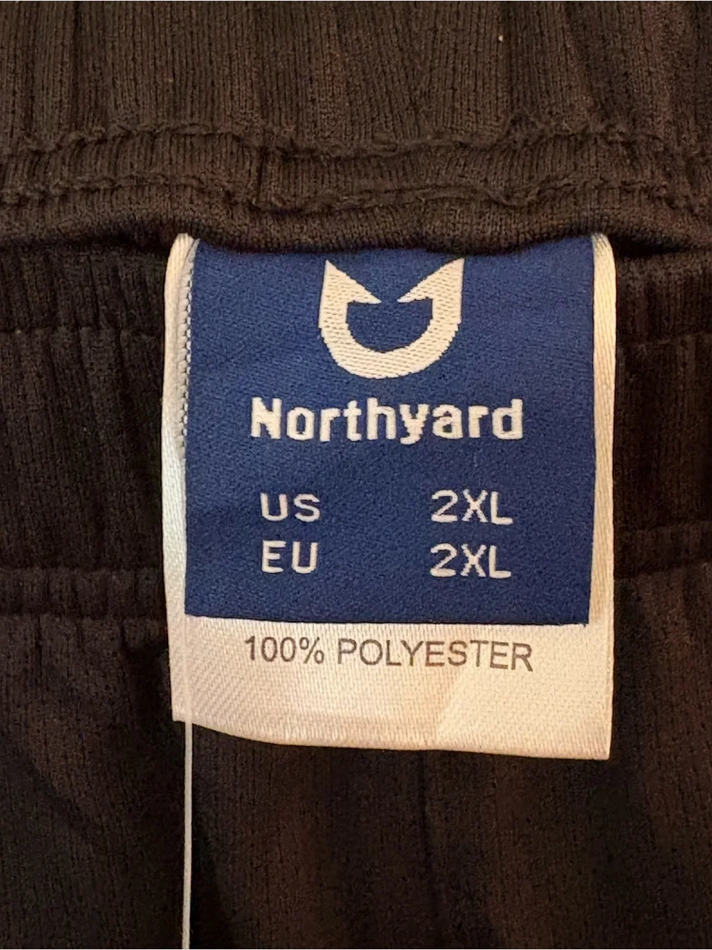 Northyard Men's Black Athletic Shorts with Reflective Detail. Size 2XL. NWT.